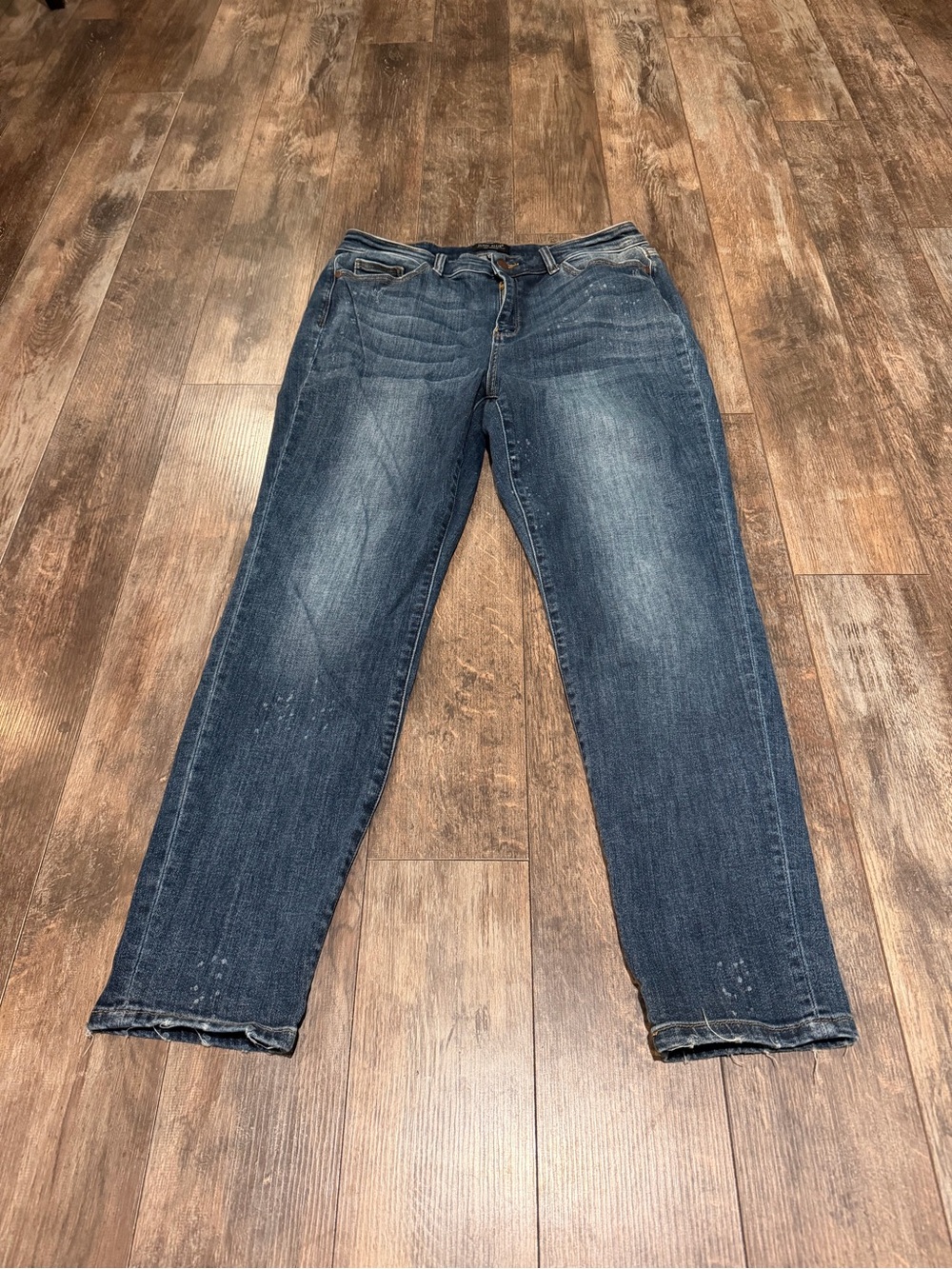 Judy Blue Faded Dark Blue Boyfriend Jeans